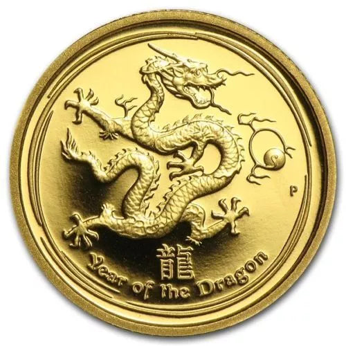1/10 UNZE GOLD - LUNAR DRACHE 2012 - PROOF - GOLDMÜNZE