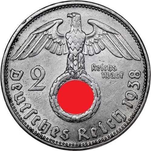 2 REICHSMARK - PAUL HINDENBURG 1936/39 - DEUTSCHES REICH