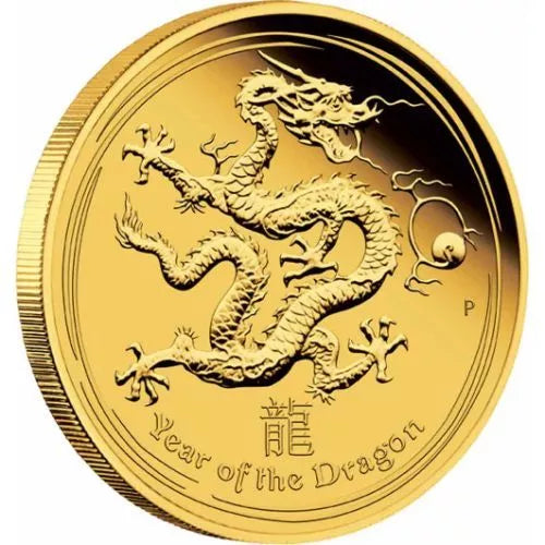 LUNAR DRACHE SET 2012 - 1 + 1/4 + 1/10 UNZE GOLD - PROOF - GOLDMÜNZE