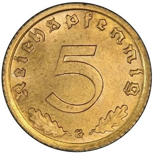 5 REICHSPFENNIG MÜNZE - DEUTSCHES REICH