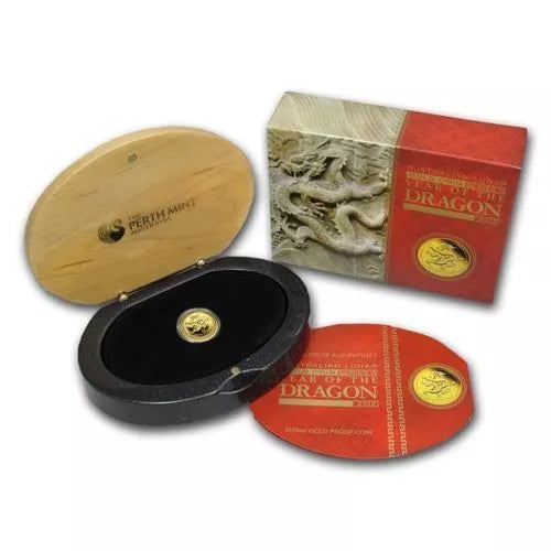 1/10 UNZE GOLD - LUNAR DRACHE 2012 - PROOF - GOLDMÜNZE