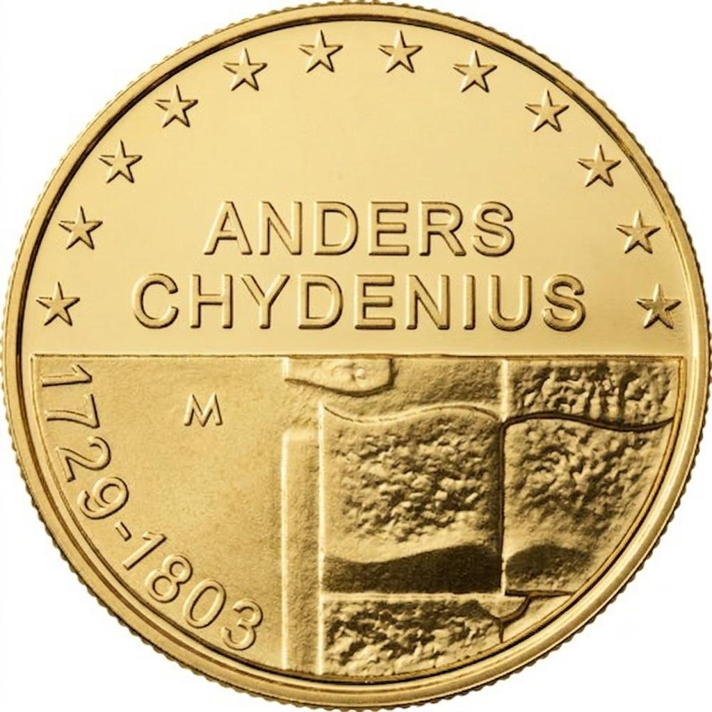 10 EURO SILBERMÜNZE - FINNLAND - ANDERS CHYDENIUS 2003 - 24 KARAT VERGOLDET